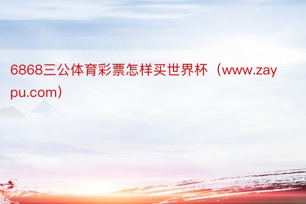 6868三公体育彩票怎样买世界杯（www.zaypu.com）